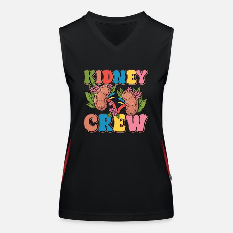 Dialyse-crew Funktionelles Kontrast-Tank Top für Frauen