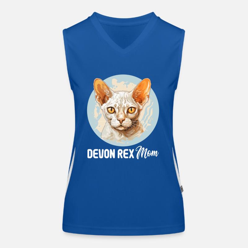 Devon Rex Kätzchen Devon Rex Katze Funktionelles Kontrast-Tank Top für Frauen