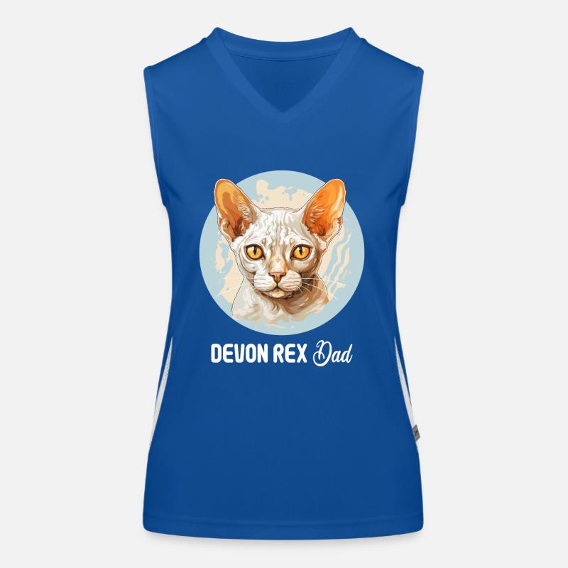 Devon Rex Kätzchen Devon Rex Katze Funktionelles Kontrast-Tank Top für Frauen