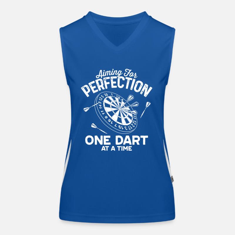 Aiming For Perfection, One Dart At A Time. Women's Functional Contrast Tank Top