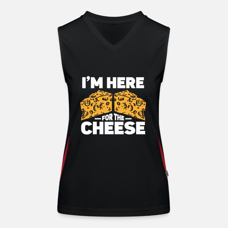 Cheese Lover Cheese Women's Functional Contrast Tank Top