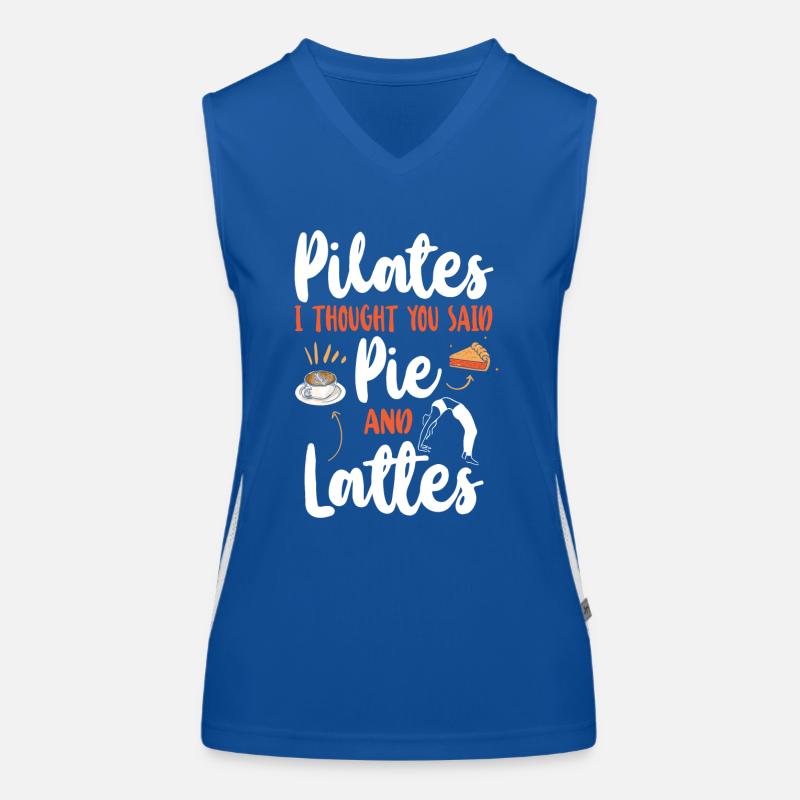 Instructeur de Pilates Professeur Jeu de mots Débardeur respirant contrasté Femme