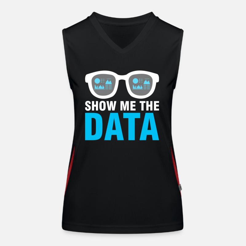 Data Engineer Show me the data Women's Functional Contrast Tank Top