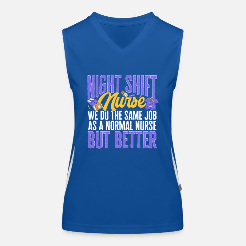 Night Shift Nurse Women's Functional Contrast Tank Top