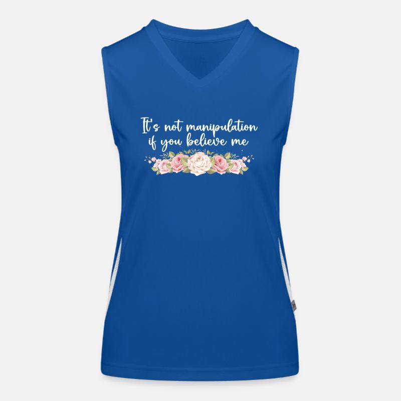 Pas de manipulation si vous croyez Débardeur respirant contrasté Femme