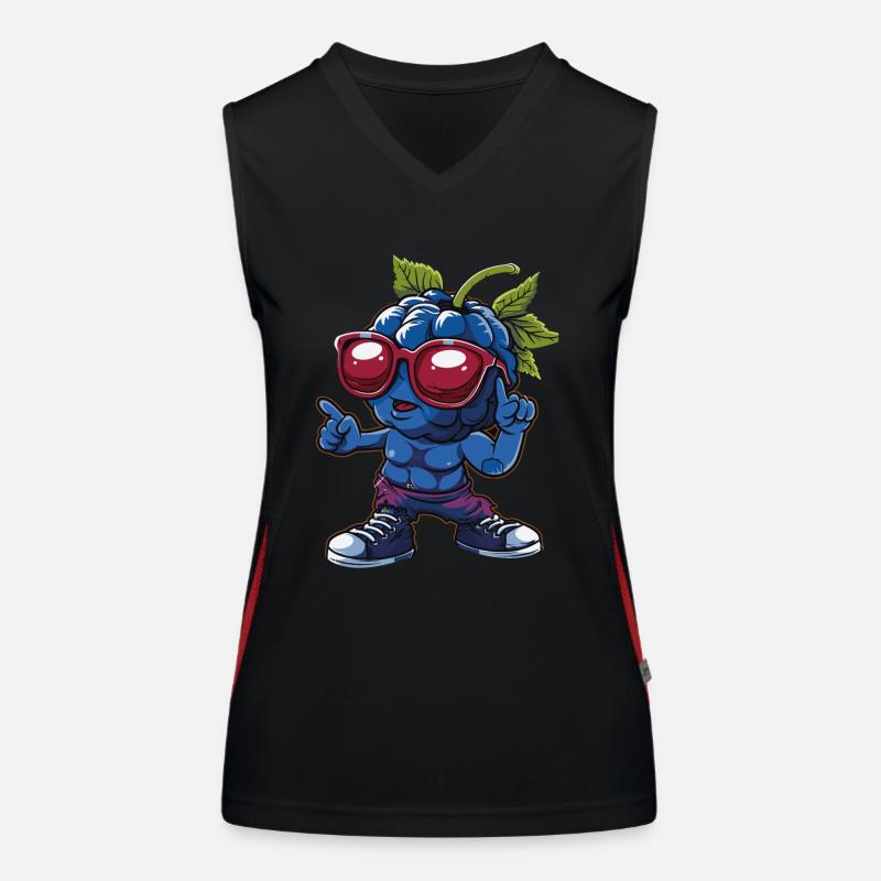 Bleuets Débardeur respirant contrasté Femme