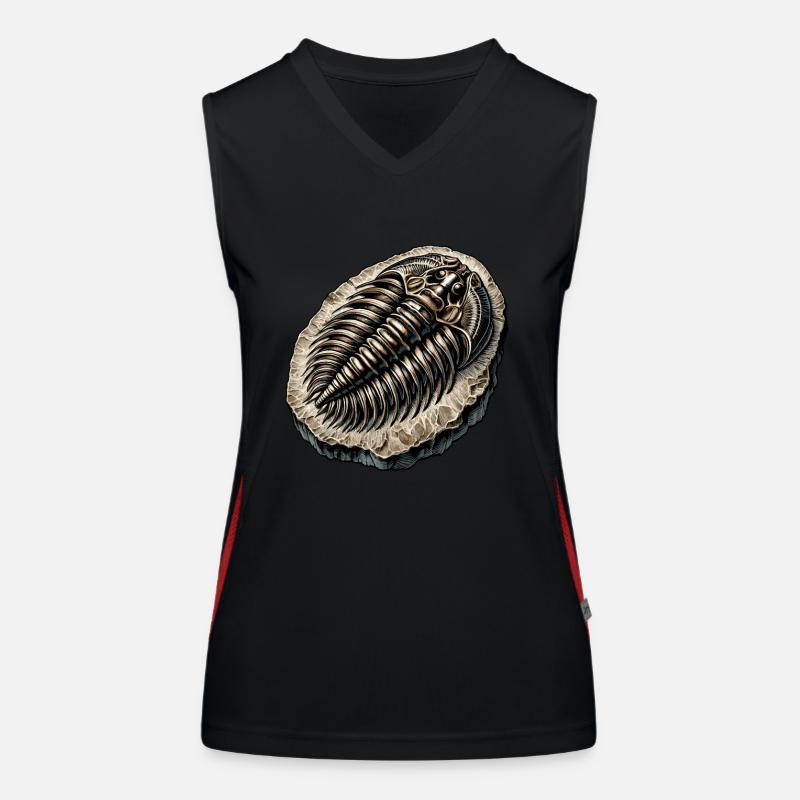 Fossil Hunter, Fossil Hunter, Paleontologist Women's Functional Contrast Tank Top