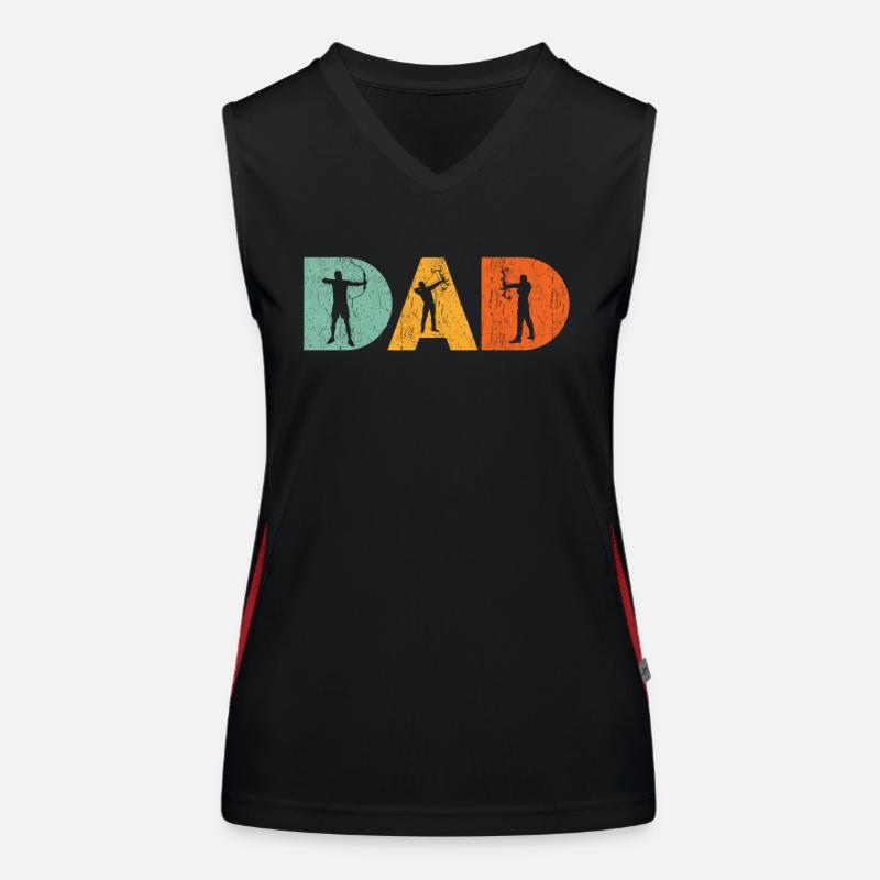 Archery Dad - Just like you Women's Functional Contrast Tank Top
