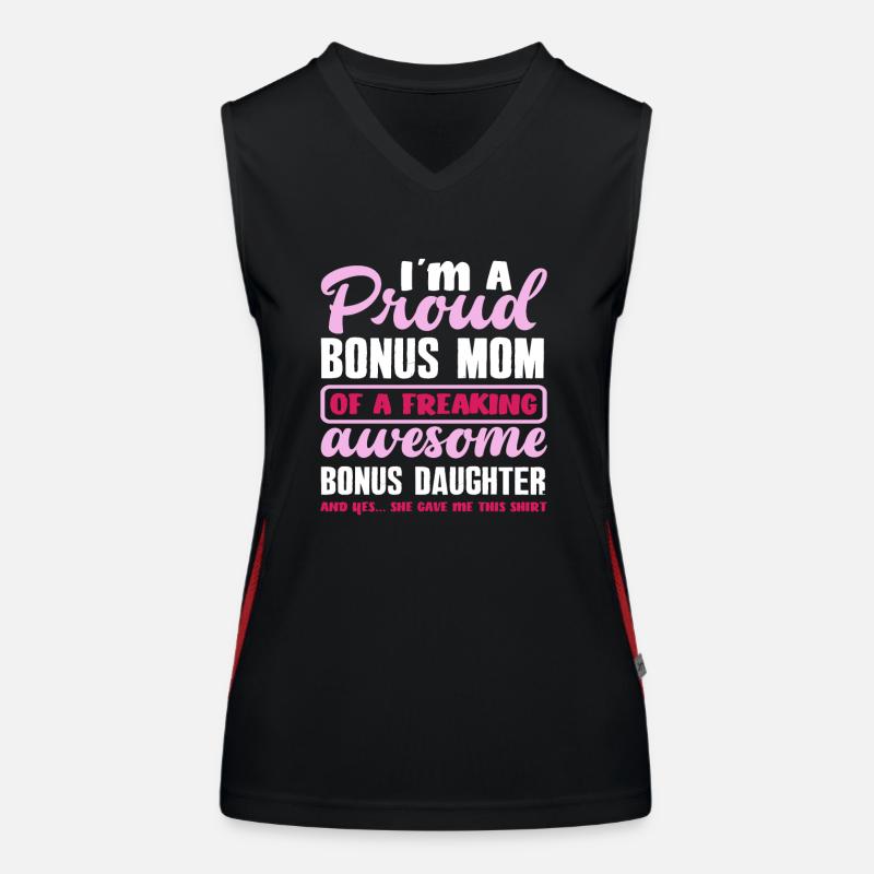 Stiefmama Stieftochter Geschenk Funktionelles Kontrast-Tank Top für Frauen