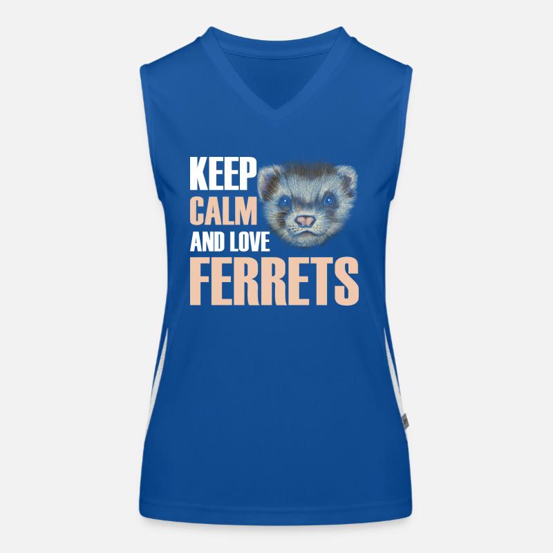 Frettchen Funktionelles Kontrast-Tank Top für Frauen