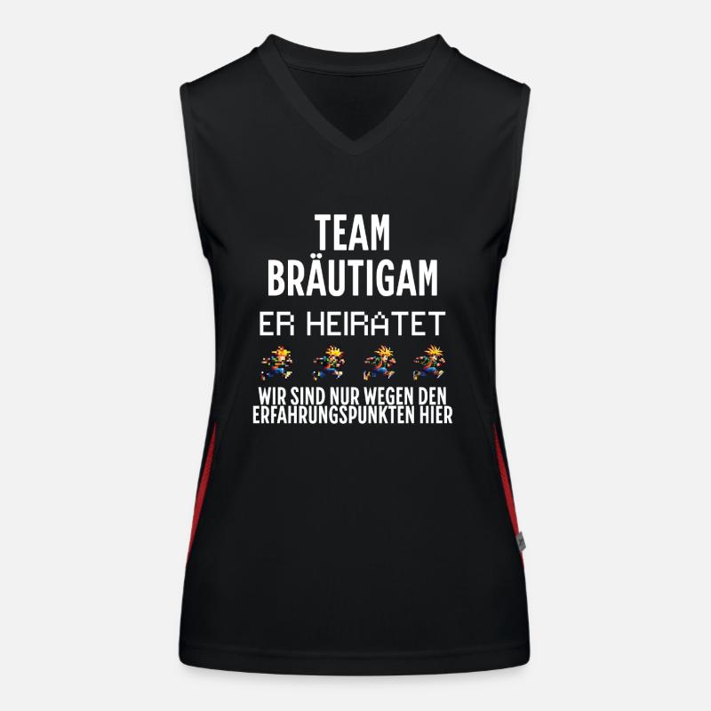 Points d’expérience Team Groom Bachelor Débardeur respirant contrasté Femme