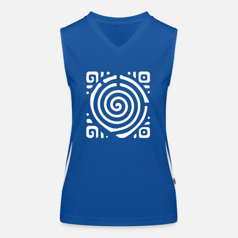 Petroglyph Rock Art Ancient Rock Drawing Indian Women's Functional Contrast Tank Top