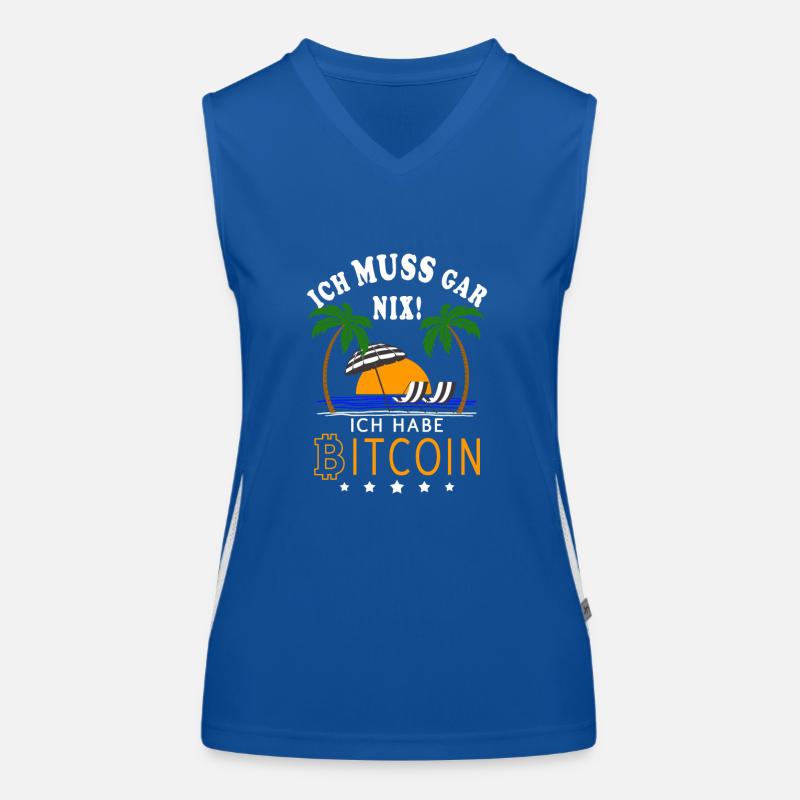 Bitcoin Crypto BTC - I Don't Need Anything Bitcoin Women's Functional Contrast Tank Top