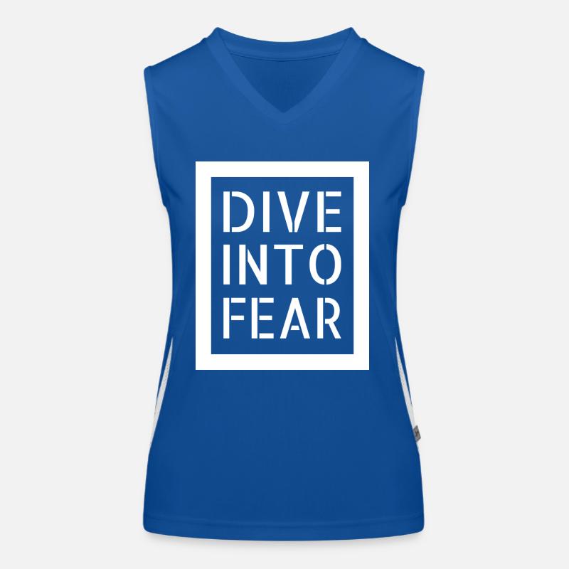 embracing courage courage mindset Funktionelles Kontrast-Tank Top für Frauen