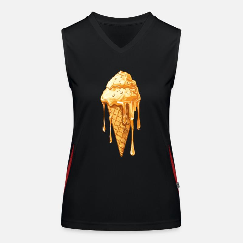 Verschmolzenes Eiscreme Wunder Funktionelles Kontrast-Tank Top für Frauen