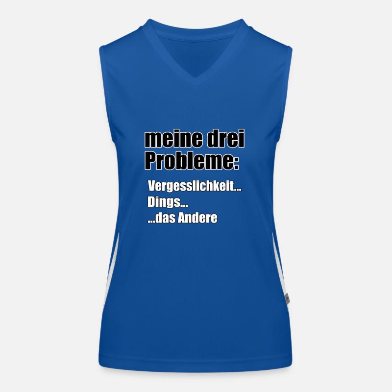 Mes trois problèmes... Débardeur respirant contrasté Femme