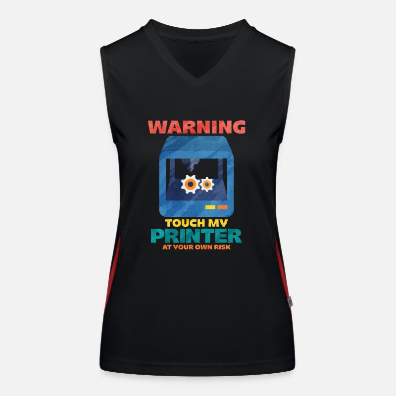 Impression 3D Débardeur respirant contrasté Femme