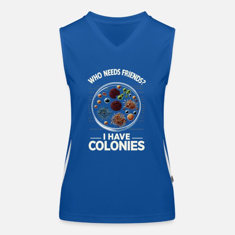 Microbiologist Microbiology Lab Staph Biology Funktionelles Kontrast-Tank Top für Frauen