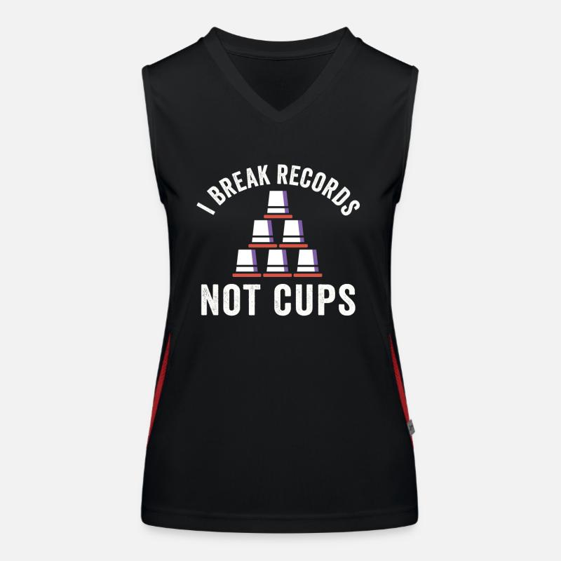 Sport Stacking Stacks Stacked Speed Cup Women's Functional Contrast Tank Top