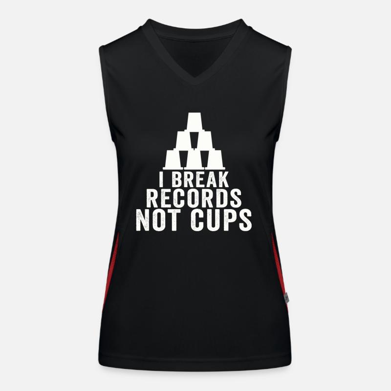 Sport Stacking Stacks Stacked Speed Cup Women's Functional Contrast Tank Top