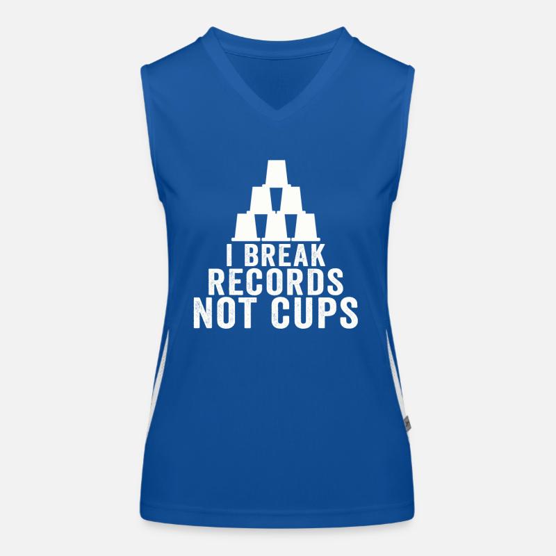 Sport Stacking Stacks Stacked Speed Cup Funktionelles Kontrast-Tank Top für Frauen