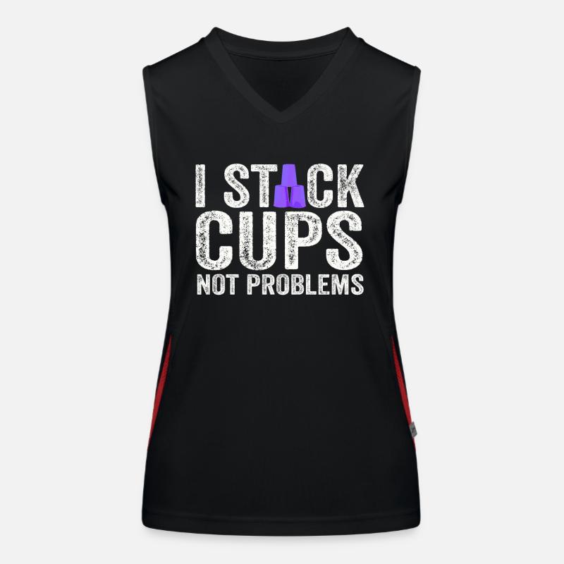 Sport Stacking Stacks Stacked Speed Cup Women's Functional Contrast Tank Top