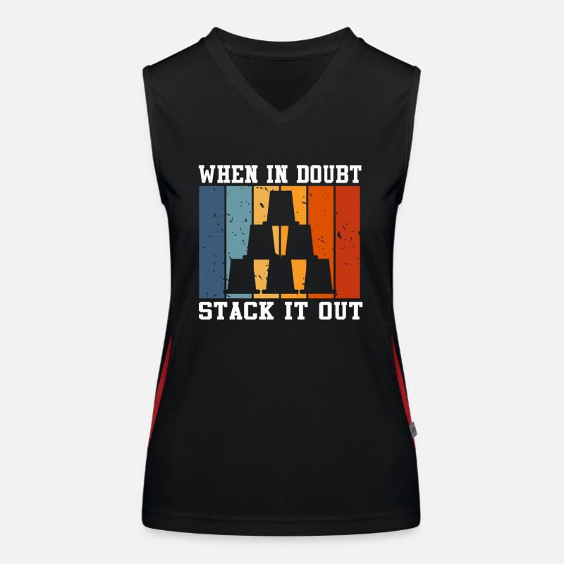 Sport Stacking Stacks Stacked Speed Cup Women's Functional Contrast Tank Top