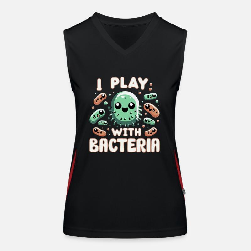 Microbiologist Microbiology Lab Staph Biology Women's Functional Contrast Tank Top