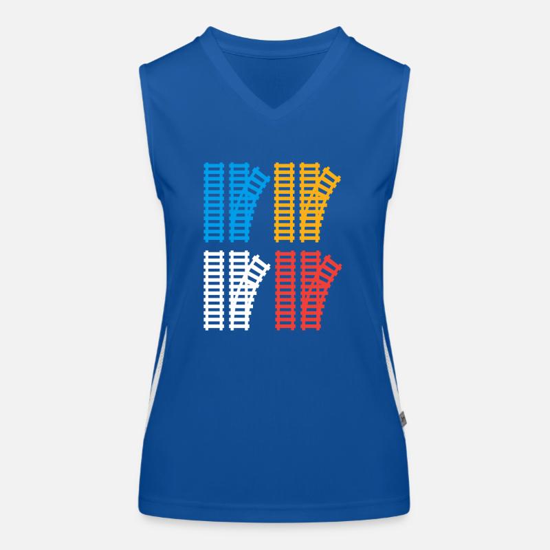 Switch Train Trains Hobby Train Spotter Débardeur respirant contrasté Femme