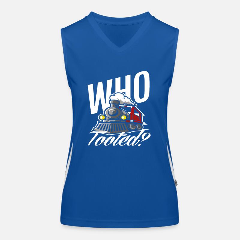 Funny Train Driver Train Trains Women's Functional Contrast Tank Top