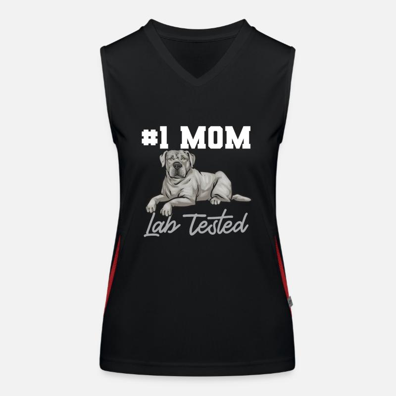 Silver Labrador Retriever Silver Lab Women's Functional Contrast Tank Top