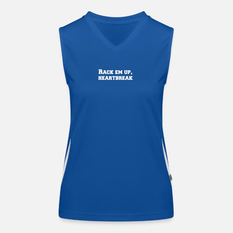 Billard - Rack em up, heartbreak Funktionelles Kontrast-Tank Top für Frauen