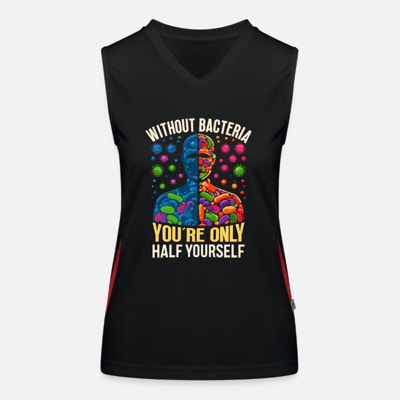 Microbiologist Microbiology Lab Staph Biology Women's Functional Contrast Tank Top