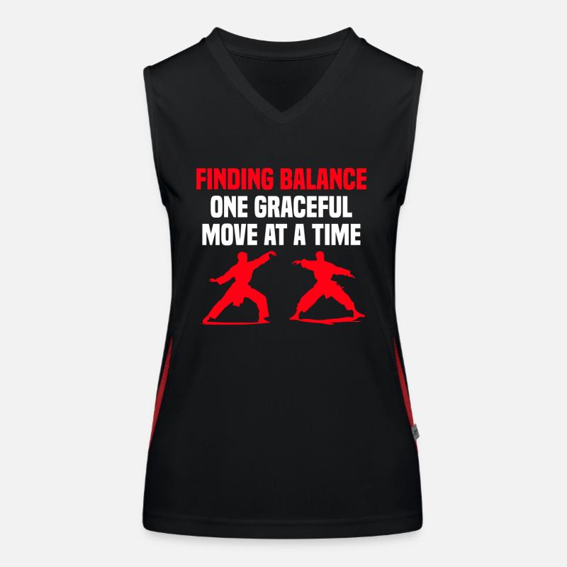 Mit Einer Anmutigen Bewegung Nach Der Anderen Das Funktionelles Kontrast-Tank Top für Frauen
