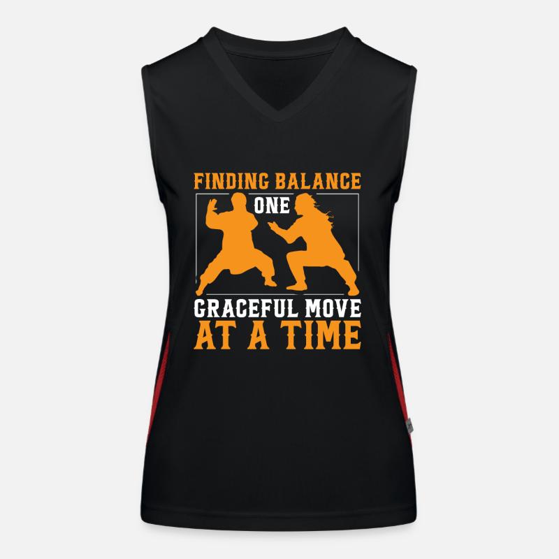 Mit Einer Anmutigen Bewegung Nach Der Anderen Das Funktionelles Kontrast-Tank Top für Frauen