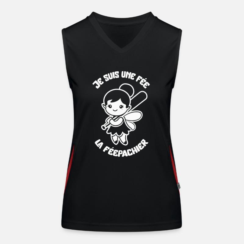 Ich bin eine Fee Die Fee Pachier Fee - Girly Humor Funktionelles Kontrast-Tank Top für Frauen
