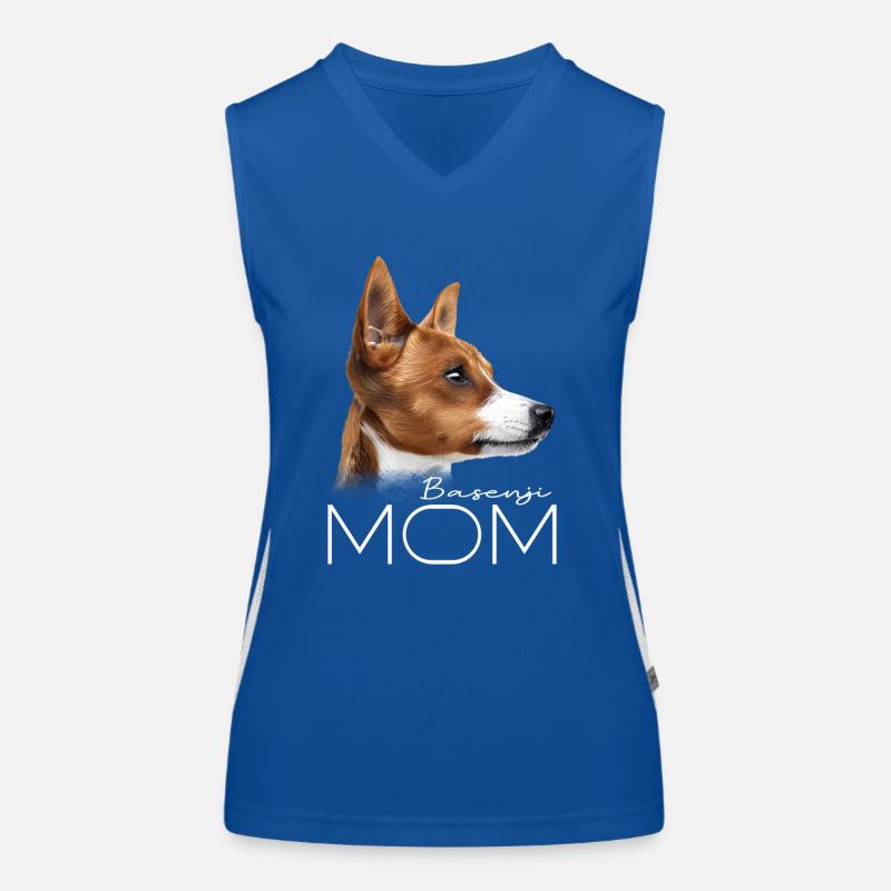 Maman Basenji Débardeur respirant contrasté Femme
