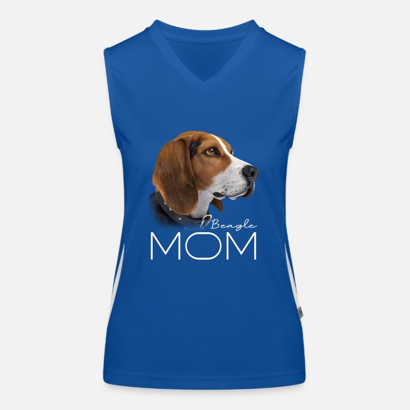 Beagle Mom Women's Functional Contrast Tank Top