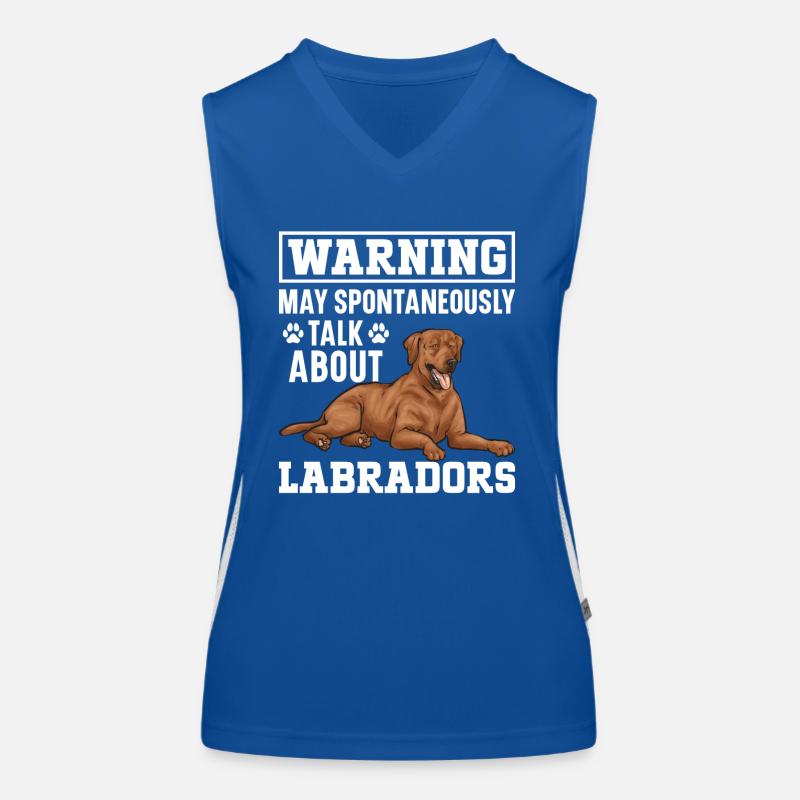 Fuchsroter Labrador Retriever Fox Red Labrador Funktionelles Kontrast-Tank Top für Frauen