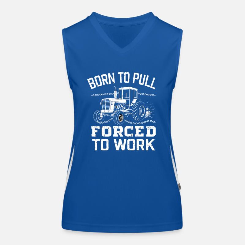 Tractor Pulling Tractor Pulling Tractor Power Farm Women's Functional Contrast Tank Top