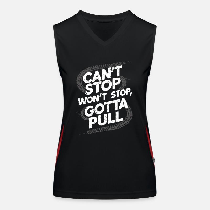 Tractor Pulling Tractor Pulling Tractor Power Farm Women's Functional Contrast Tank Top