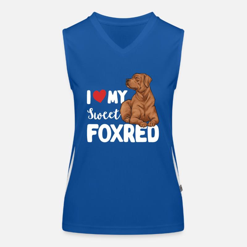 Fuchsroter Labrador Retriever Fox Red Labrador Funktionelles Kontrast-Tank Top für Frauen
