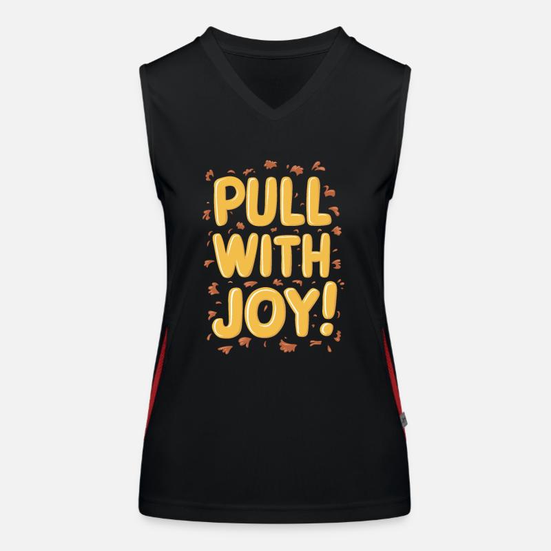 Tractor Pulling Tractor Pulling Tractor Power Farm Women's Functional Contrast Tank Top