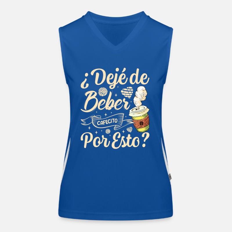 Design de Concha espagnole réalisé par Cafecito pour Débardeur respirant contrasté Femme