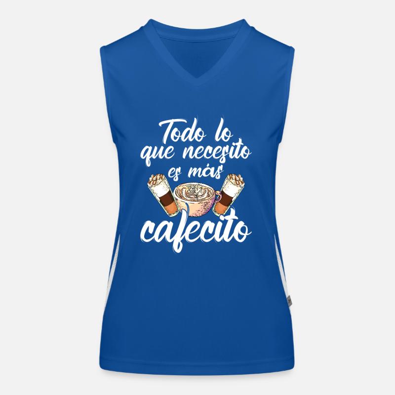 Design de Concha espagnole réalisé par Cafecito pour Débardeur respirant contrasté Femme