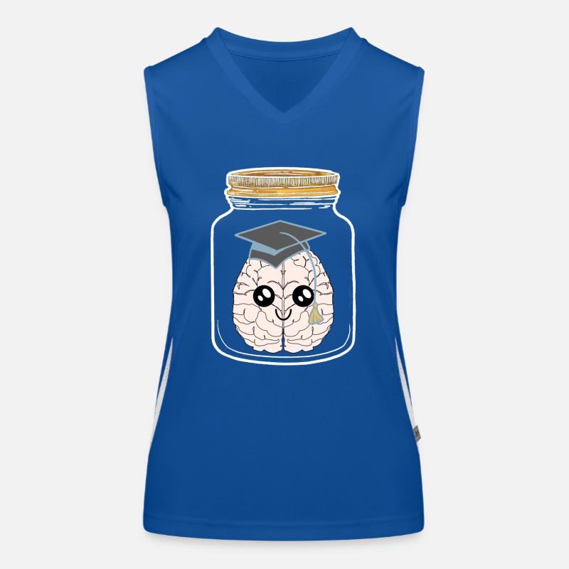 Inteligenz Mason Jar Students Studied Geek Women's Functional Contrast Tank Top
