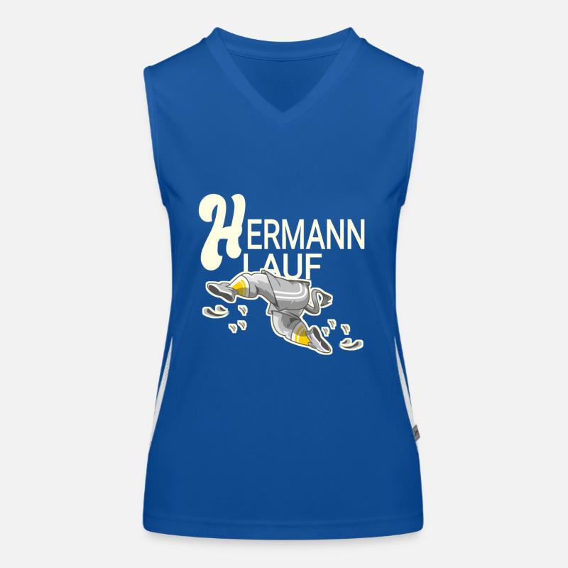 Hermann lauf Débardeur respirant contrasté Femme