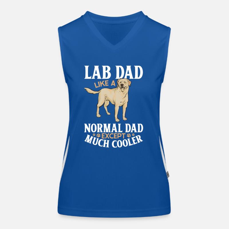 Labrador Retriever jaune Débardeur respirant contrasté Femme