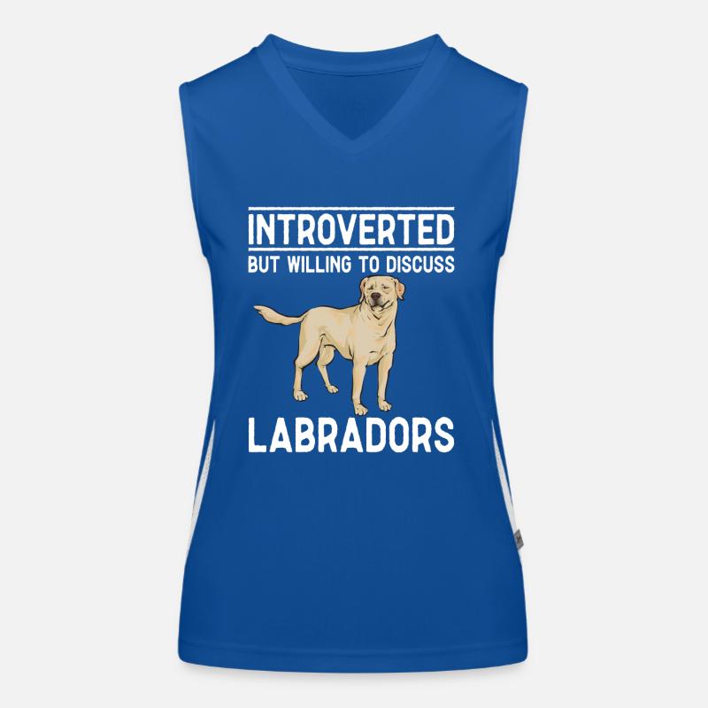 Labrador Retriever jaune Débardeur respirant contrasté Femme