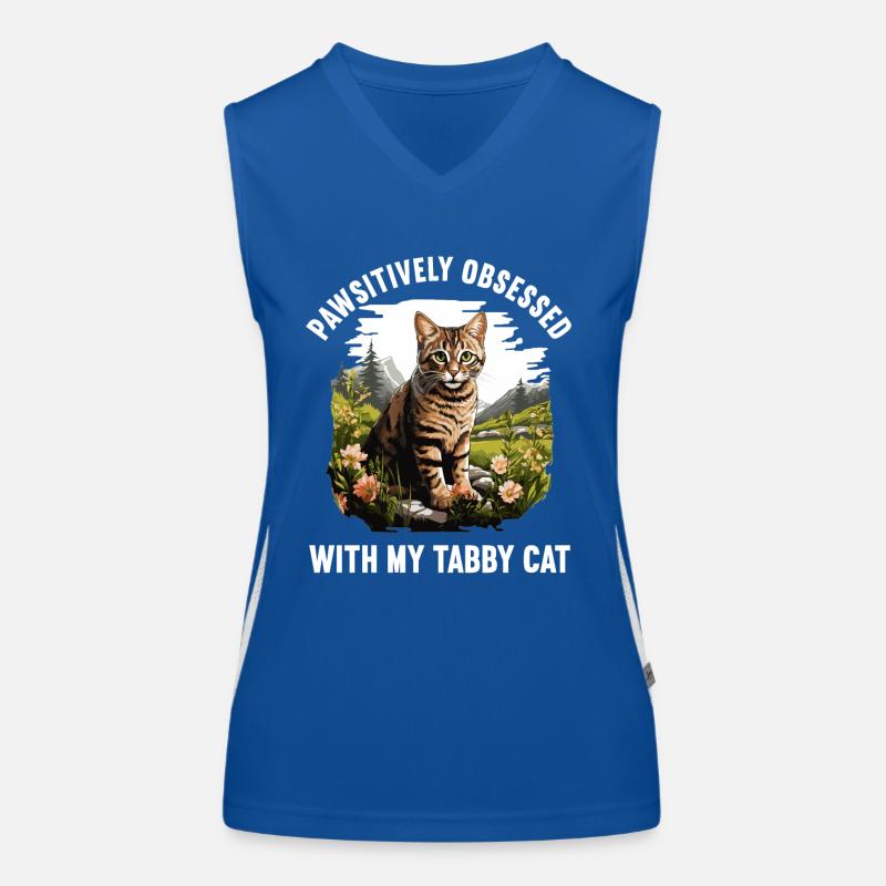 Tabby Kätzchen Tabby Katze Funktionelles Kontrast-Tank Top für Frauen